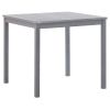 Patio Table Gray 31.5"x31.5"x29.1" Solid Acacia Wood