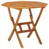 Folding Patio Table 35.4"x29.5" Solid Acacia Wood