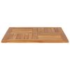 Table Top Solid Teak Wood Square 31.5"x31.5"x1"