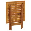 Bistro Table 18.1"x18.1"x18.5" Solid Acacia Wood