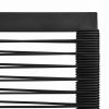 5 Piece Patio Dining Set PVC Rattan Black