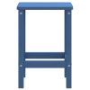 Patio Adirondack Table Aqua Blue 15"x15"x18.1" HDPE