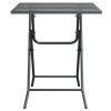 Patio Table 23.6"x23.6"x28.3" Expanded Metal Mesh Anthracite