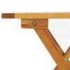 Bistro Table 18.1"x18.1"x18.5" Solid Acacia Wood