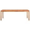 Patio Table 84.6"x35.4"x29.1" Solid Acacia Wood