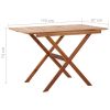 Patio Table 43.3"x26.4"x29.1" Solid Acacia Wood