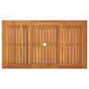 Patio Table 55.1"x31.5"x29.1" Solid Acacia Wood