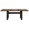 Patio Dining Table Black 78.7"x39.4"x29.1" Poly Rattan