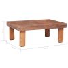 Coffee Table 23.6"x17.7"x9.1" Solid Reclaimed Wood