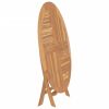 Folding Patio Table Ø 47.2"x29.5" Solid Wood Teak