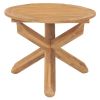 Patio Dining Table Ø35.4"x29.5" Solid Teak Wood