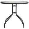 Bistro Table Anthracite Ø31.5"x28" Steel
