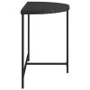 Patio Table Black 39.4"x19.7"x29.5" Poly Rattan