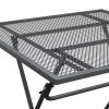 Patio Table 31.5"x31.5"x28.3" Expanded Metal Mesh Anthracite