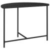 Patio Table Black 39.4"x19.7"x29.5" Poly Rattan