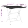 Patio Table 31.5"x31.5"x28.3" Expanded Metal Mesh Anthracite