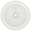 Patio Table White 24.4"x24.4"x25.6" Cast Aluminum