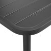 Patio Table Dark Gray 59.1"x35.4"x28.3" Steel