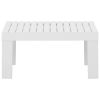 Patio Lounge Table Plastic White