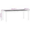 Patio Dining Table 78.7"x35.4"x29.5" Solid Wood Teak