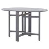 Patio Table Gray 47.2"x27.6"x29.1" Solid Acacia Wood