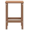 Patio Adirondack Table Brown 15"x15"x18.1" HDPE