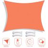 13'x10' Rectangle Sun Shade Sail/Bright Orange