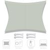 3x4m Rectangle Sun Shade Sail/Gary