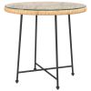 Dining Table Ø31.5" Tempered Glass and Steel