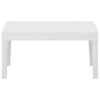 Patio Lounge Table Plastic White