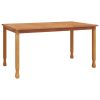 Patio Dining Table 59.1"x35.4"x29.5" Solid Wood Teak