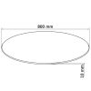 Table Top Tempered Glass Round 31.5"