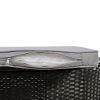 Spa Surround Spa Frame Quadrilateral Outdoor Rattan Sectional Sofa Set with Mini Sofa, Wooden Seats and Storage Spaces, Grey