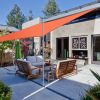 13'x10' Rectangle Sun Shade Sail/Bright Orange