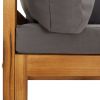Sectional Corner Sofas 2 pcs with Cushions Dark Gray