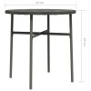 Tea Table Gray 17.7" Poly Rattan