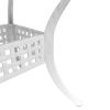 Patio Table White 31.5"x31.5"x29.5" Cast Aluminum