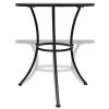 Bistro Table Terracotta and White 23.6" Mosaic