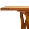 Patio Table 59.1"x35.4"x29.5" Solid Acacia Wood
