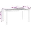 Patio Dining Table 59.1"x35.4"x29.5" Solid Wood Teak