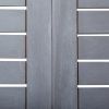 Patio Table Gray 47.2"x27.6"x29.1" Solid Acacia Wood