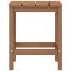 Patio Adirondack Table Brown 15"x15"x18.1" HDPE