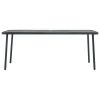 Patio Table Dark Gray 70.9"x32.7"x28.3" Steel