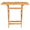 Folding Patio Table 33.5"x33.5"x29.9" Solid Teak Wood