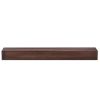 72'' Fireplace Mantel Wooden Wall Mounted Floating Shelf 8" Deep Solid Pine Wood,Brown