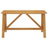 Patio Dining Table 55.1"x27.6"x28.9" Solid Acacia Wood