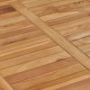 Patio Dining Table 31.5"x31.5"x31.5" Solid Teak Wood
