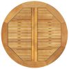 Patio Table Ø33.5"x29.5" Solid Wood Acacia