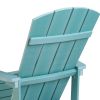 Folding Adirondack Chair Outdoor Wooden Accent Furniture Fire Pit Lounge Chairs for Yard