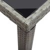Patio Table Anthracite 48.4"x23.6"x29.1" Poly Rattan